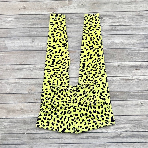 Booty by Brabants Neon Yellow Amazon Baby Leopard Leggings OS - Picture 2 of 8